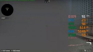 GeForce GTX 1060 3GB -- Intel Core i7-3770 -- CSGO FPS Test uLLeticaL