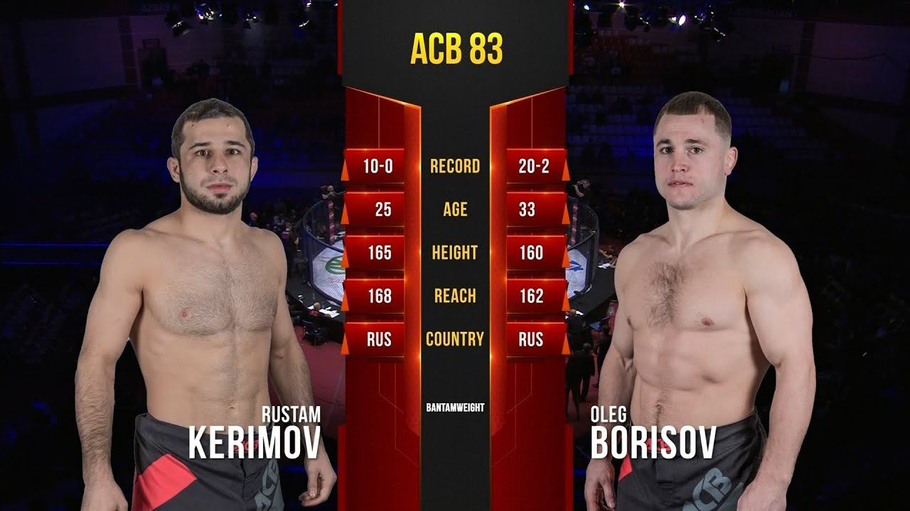 Рустам Керимов vs. Олег Борисов | Rustam Kerimov vs. Oleg Borisov | ACB 83