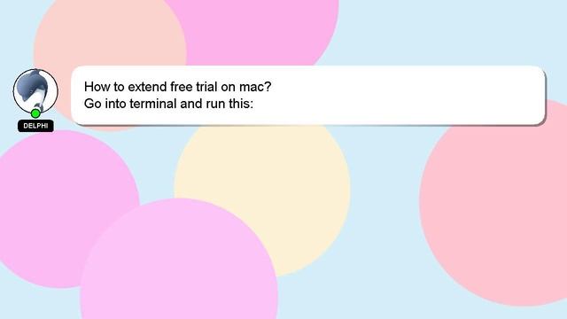 How to extend free trial on mac? смотреть онлайн