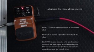 Behringer UT100 Ultra Tremolo Demo