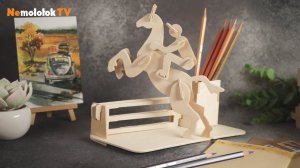 6. Собираем подставку для ручек Жокей от Pebaro 840-1