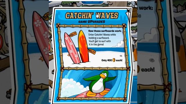 club penguin how to get the silver surf board