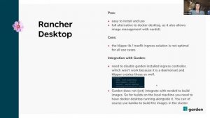 Garden COH: Local Kubernetes Solutions and how to use them with Garden