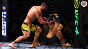 Дерзкий сражение двух сильных бойцов: Педру Муньюс против Ренана Барана в UFC 4