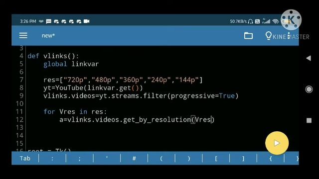 YouTube Video Downloader(full explained) || Using Python || Tkinter GUI ||Pytube|| in phone