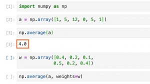 【毎日Python】Pythonで配列の単純平均・加重平均を取得する方法｜numpy.average