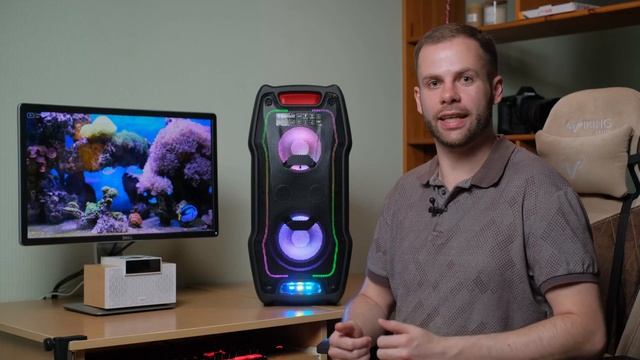 Sven PS-730 | Мощная портативная колонка для больших просторов смотреть онлайн