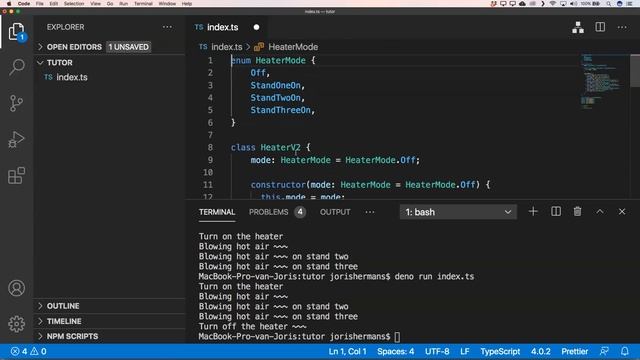 state pattern in typescript
