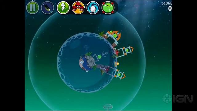 Angry Birds Space: Pig Dipper Level 6-16 3-Star Walkthrough смотреть онлайн