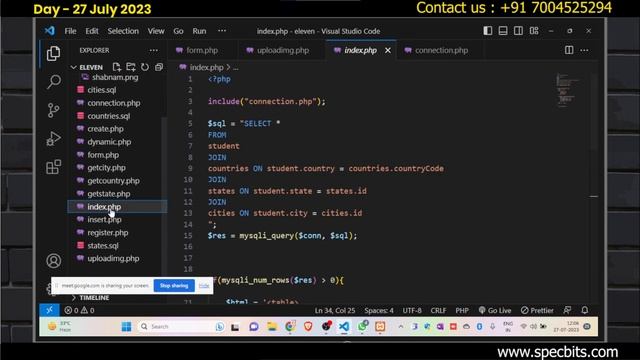 Live Class of PHP: File Uploads - A Comprehensive Guide | Web Development | SpecBits | Tutorial - 1