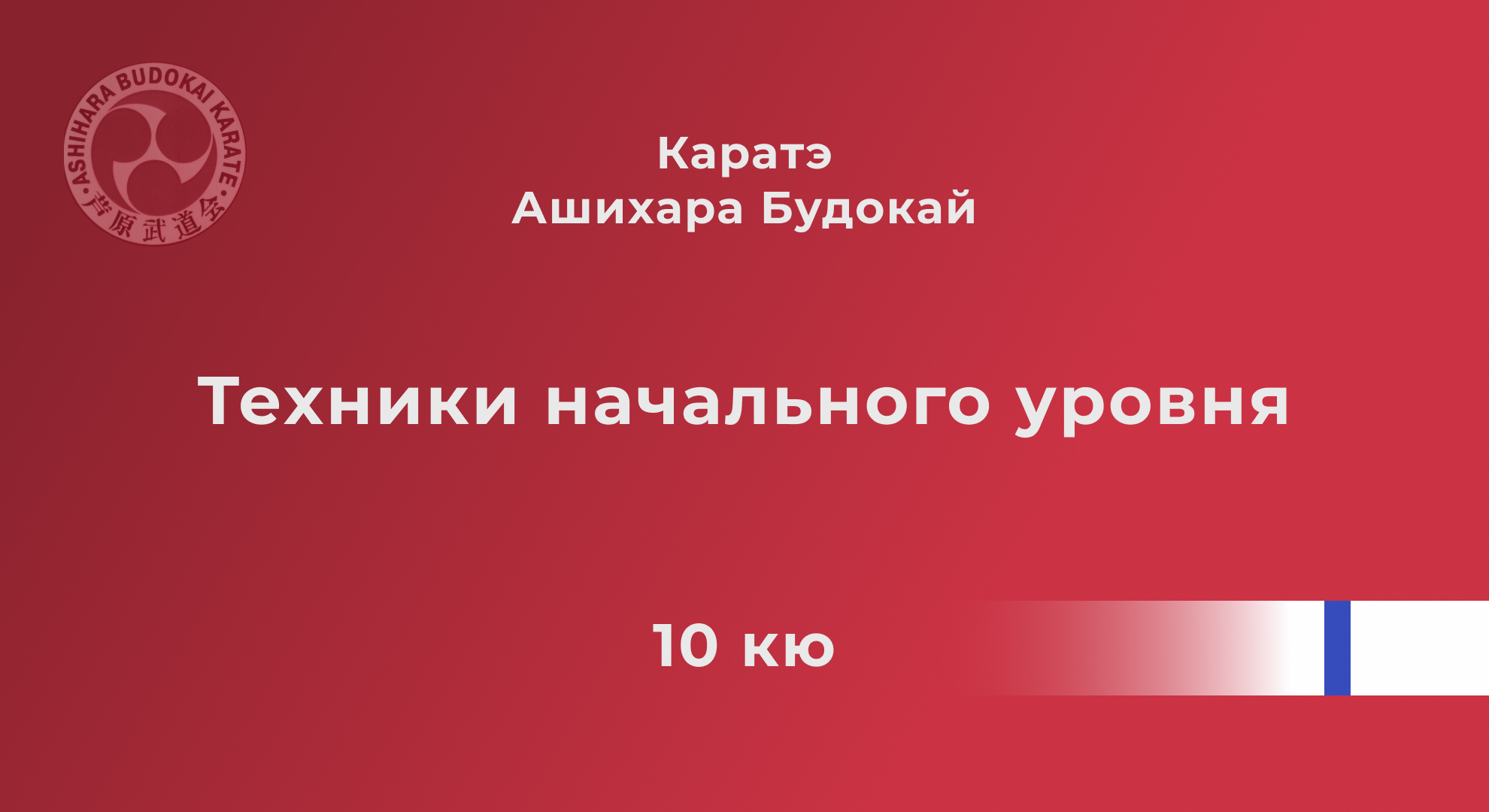Техники начального уровня, 10-й кю