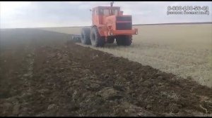 Работа плуга ПСКуМ-8 в паре с Кировцем К701. Казахстан, Единдыголький район / ТД "Алтайсельмаш