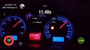 Vw Passat B5.5 1.8T K04 Hybrid - Dragy acceleration 0-100Kmh / 100-200Kmh