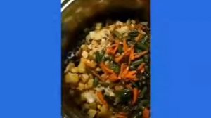 Овощное рагу со стручковой фасолью,маслятами