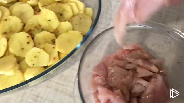 Курица по-французски с картошкой смотреть онлайн