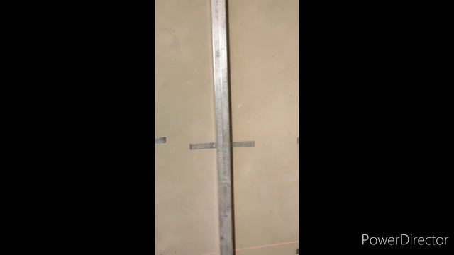 Установка профилей на стену под гипсокартон.