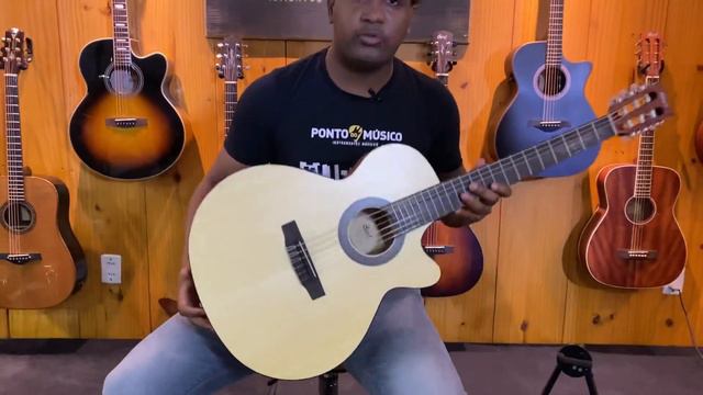 Violão Nylon Flat Bom e Barato! | Cort CEC 1 смотреть онлайн
