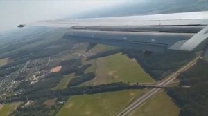 Посадка в аэропорту Минск. Landing at the airport Minsk
