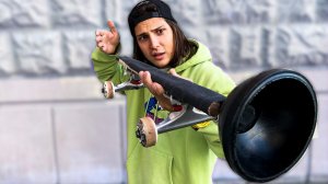 СДЕЛАЛ СКЕЙТБОРД ИЗ ВАНТУЗА / СКЕЙТ ВАНТУЗ ДЛЯ ТРЮКОВ!