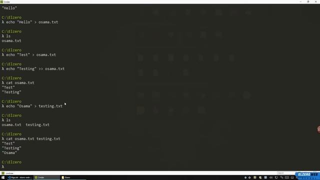 [Arabic] Learn Command Line #05 - Cat And Echo смотреть онлайн