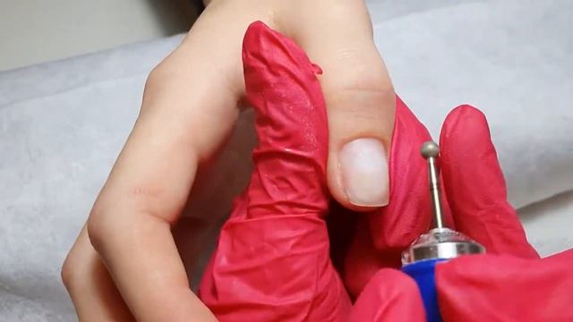 Аппаратный маникюр// Запечатывание ногтей композит гелем