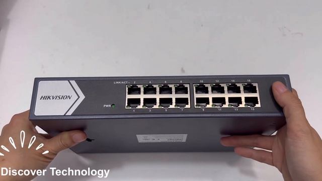 ĐẬP HỘP SWITCH MẠNG 16 CỔNG Gigabit 1000Mbps HIKVISION DS-3E0516-E(B) #switch #hikvision #namthang