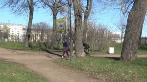 Парк Куракина Дача и бывший Речной вокзал в Санкт-Петербурге