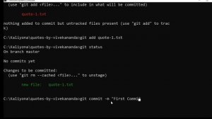 Do your first Commit in Git now | Staging | Committing | Git Add | Commit | Git Workflow | Kaliyona