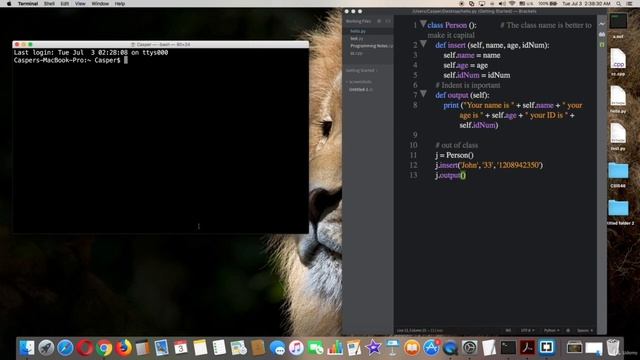 Tutorial #66:  Create a Class Instance | Complete Python Course for Beginners to Experts!