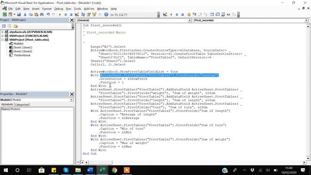 26. Excel VBA Pivot Table Macro смотреть онлайн