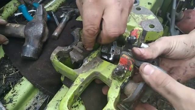 настройка вязального аппарата пресс подборщика класс маркант 50