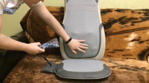 ОНЛАЙН ТРЕЙД.РУ — Массажная накидка на сиденье Gezatone Cyber Relax AMG399, 4 в 1