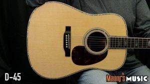 Martin D-41 vs D-42 vs D-45