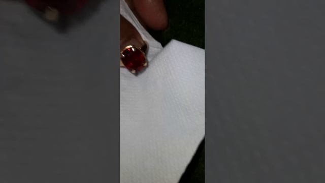 Mozambique Ruby gold ring