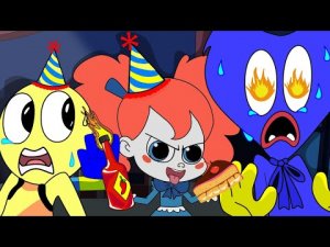 HUGGY WUGGY IS SO SAD WITH POPPY - POPPY PLAYTIME ANIMATION