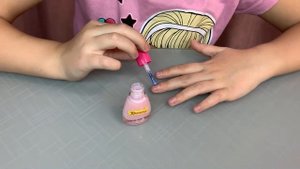 Маникюр для девочки. Детский лак принцесса. Детский маникюр