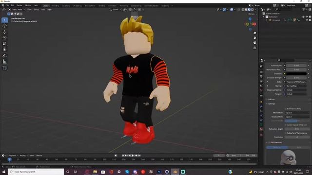 HOW TO FIX ROBLOX GFX TEXTURES WHEN IMPORTED (Blender) смотреть онлайн
