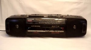 Panasonic RX-FT550 Vintage Double Cassette Player Radio Portable