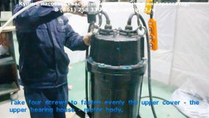 Сборка насоса Аквастронг серии WQ (EWS) после ремонта - инструкция!