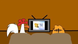 Garfield and Roy Watch the THX logo