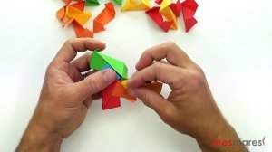 Origami Triangle Edge modules Icosahedron (intermediate - modular)