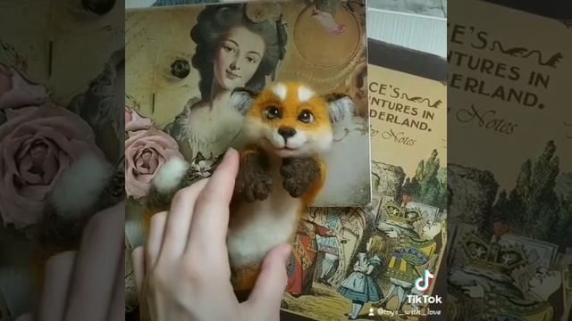 лисенок из шерсти? #лиса #валяниеизшерсти #валяние #ручная_работа #топ #felting #видео