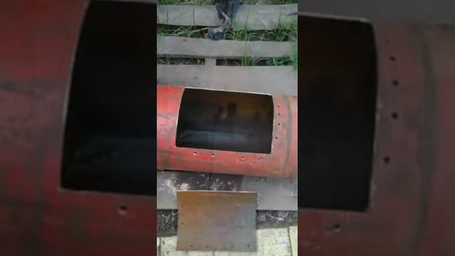 Печь для бани из газового балон 1 часть