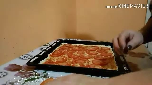 Пицца , быстрый рецепт !