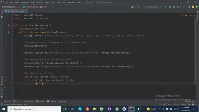 How to Sort String Array in Java? смотреть онлайн