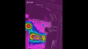 Flir One Pro repair motherboards notebooks (ремонт материнских плат ноутбуков с помощью тепловизора
