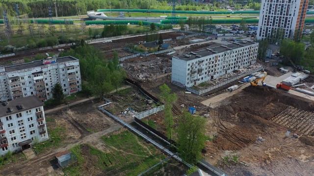 Одинцово-1. Снос бывшего военного городка под реновацию. Застройщик ПИК.