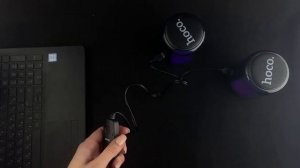 Колонки для пк с подсветкой HOCO BS56 Colorful BT wired 2-in-1 computer speaker Black