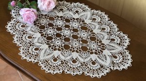 Подробный МК _Салфетка крючком _- Для начинающих. Часть 3 ч.