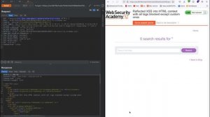Reflected XSS into HTML context with all tags blocked except custom ones